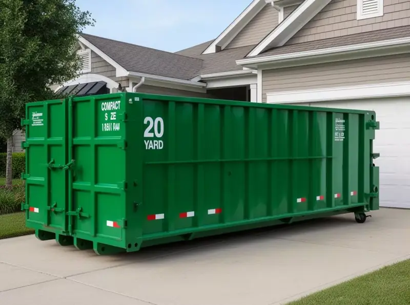 20-yard roll-off dumpster
